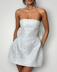 HAILEY | STRAPLESS BUE KJOLE - ByRiot