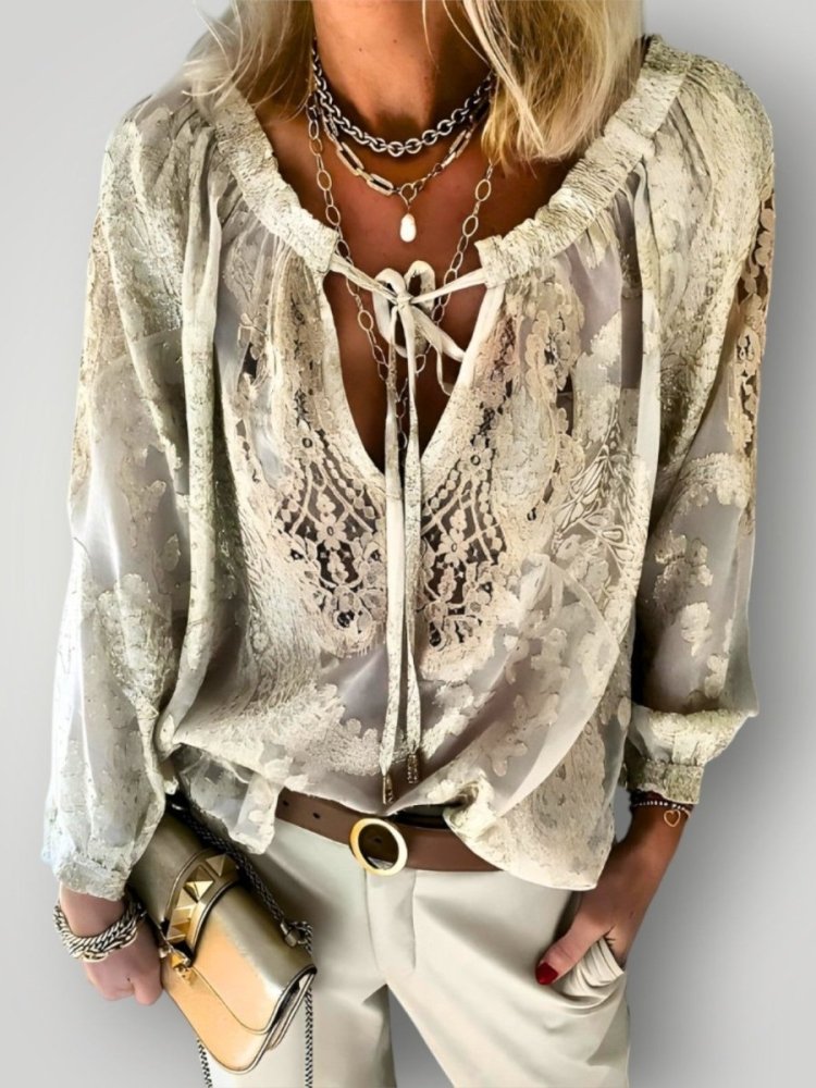 AVA | HEKLET BLUSE - ByRiot
