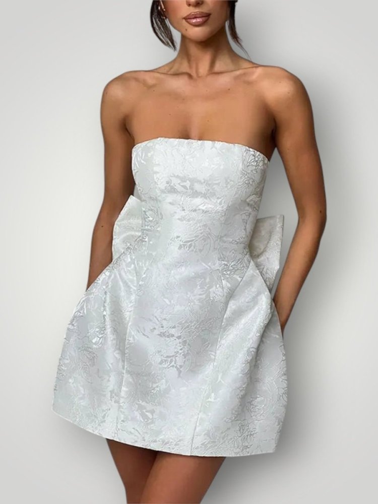 HAILEY | STRAPLESS BUE KJOLE - ByRiot