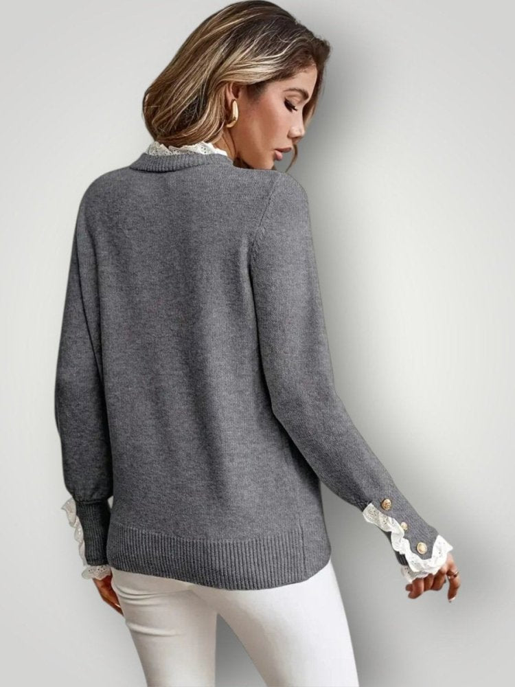 LOVISE | LACE RUFFLE GENSER - ByRiot