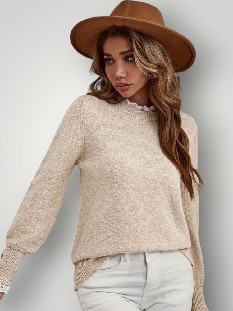 LOVISE | LACE RUFFLE GENSER - ByRiot