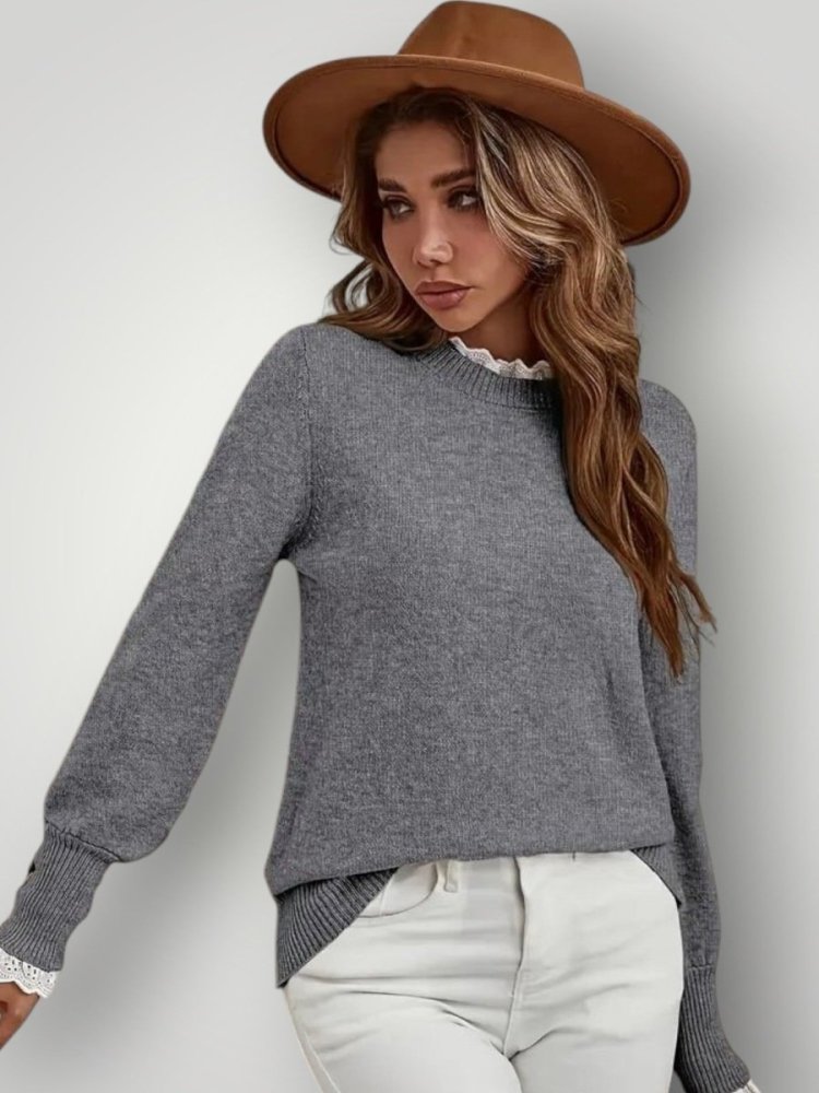 LOVISE | LACE RUFFLE GENSER - ByRiot