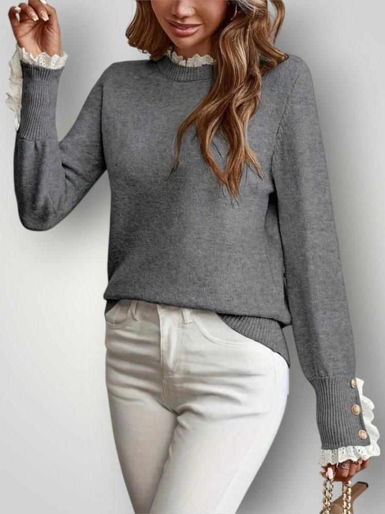 LOVISE | LACE RUFFLE GENSER - ByRiot