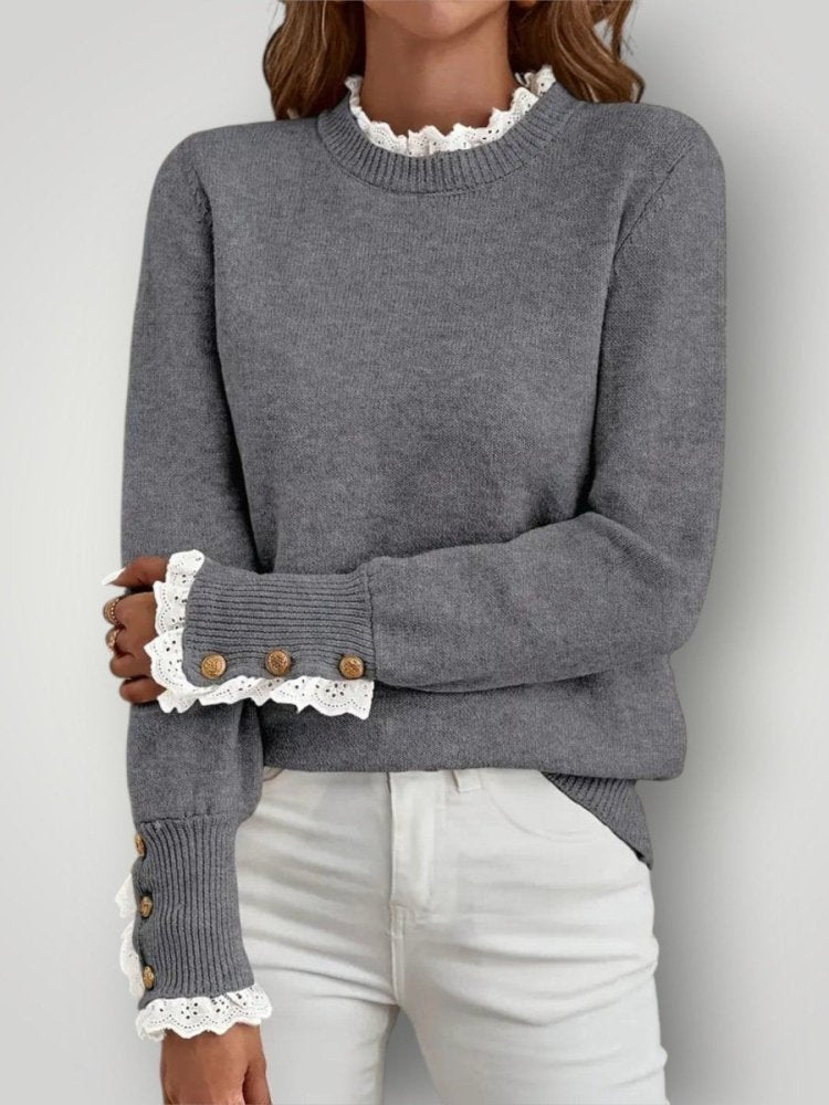 LOVISE | LACE RUFFLE GENSER - ByRiot