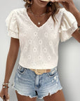 OTELIA | BLUSE MED VOLANGER - ByRiot