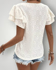 OTELIA | BLUSE MED VOLANGER - ByRiot