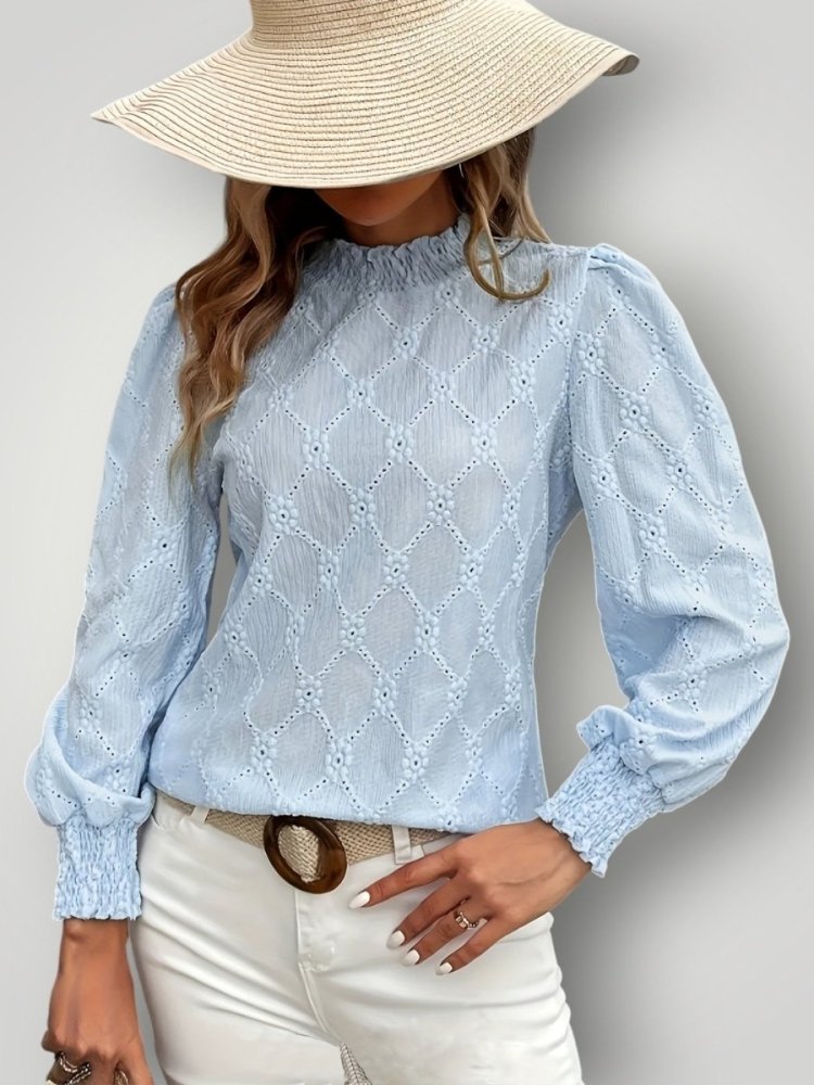 SARA | ELEGANT CHIMNEY BLUSE - ByRiot