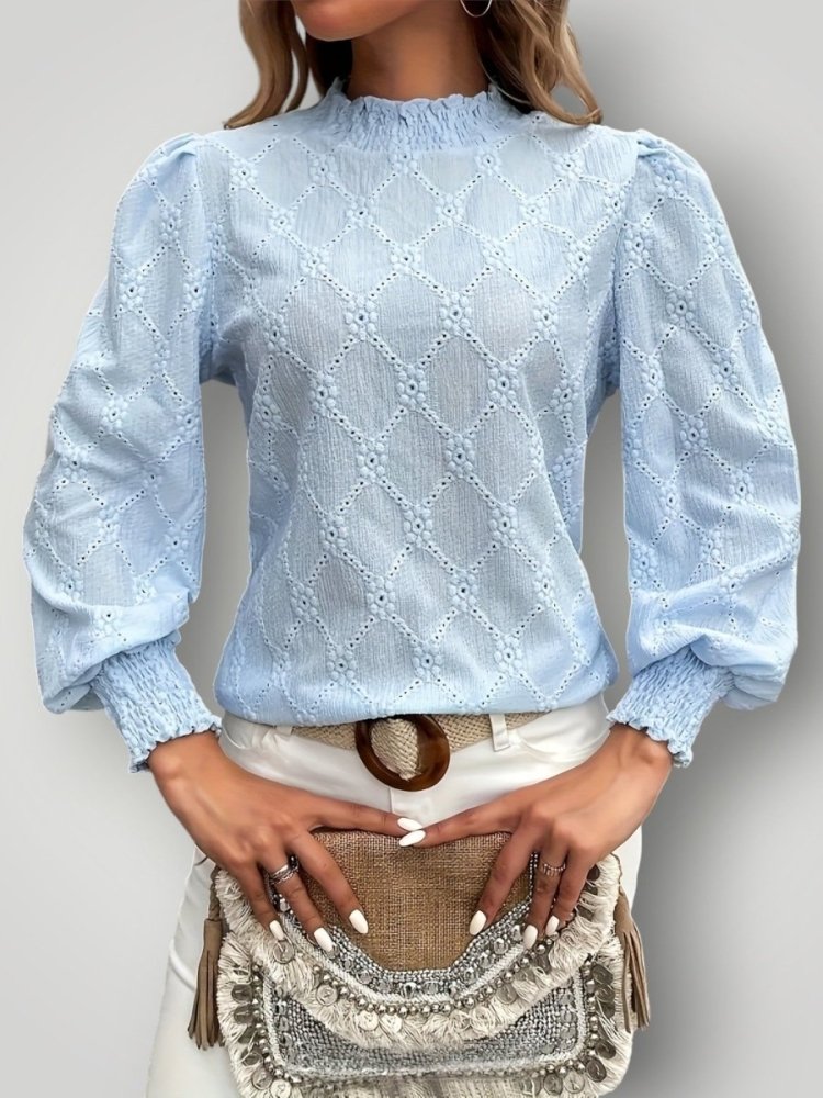 SARA | ELEGANT CHIMNEY BLUSE - ByRiot