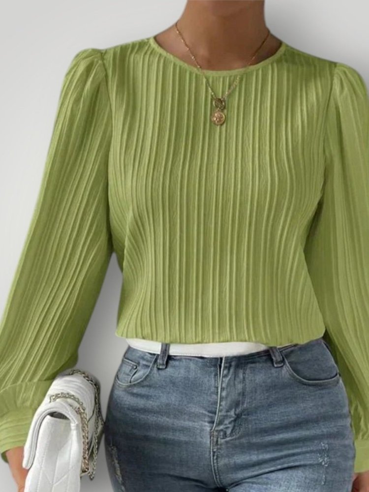 SAVANNAH | PLEATET BLUSE - ByRiot