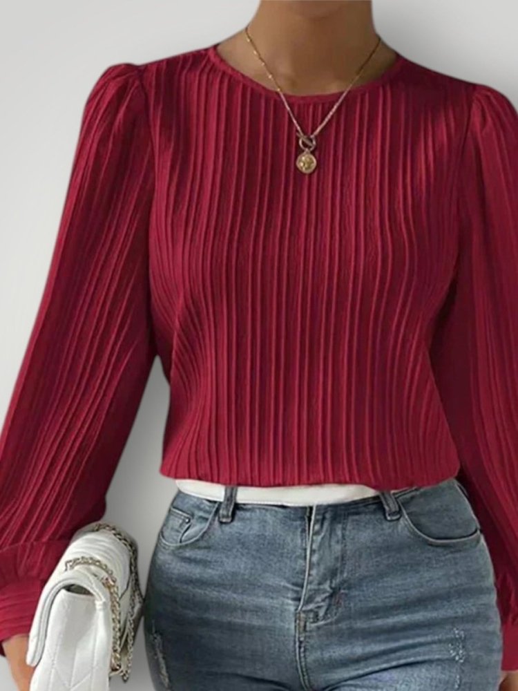 SAVANNAH | PLEATET BLUSE - ByRiot