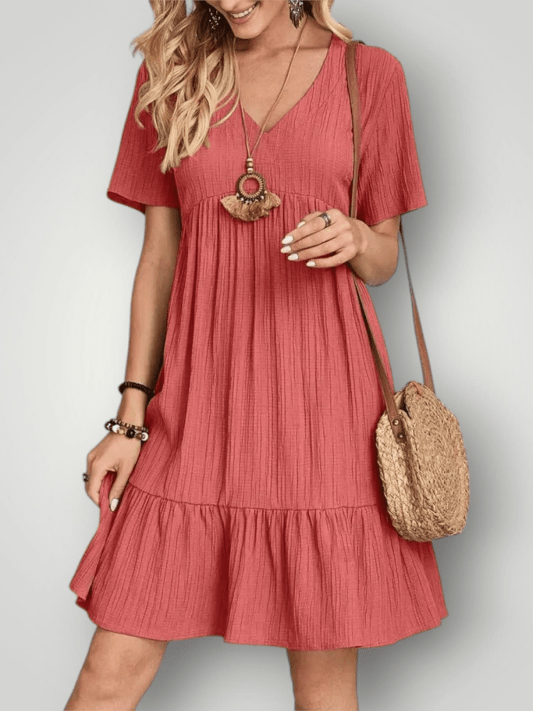 VIVIENNE | V-HALS SOMMERKLEDD - ByRiot