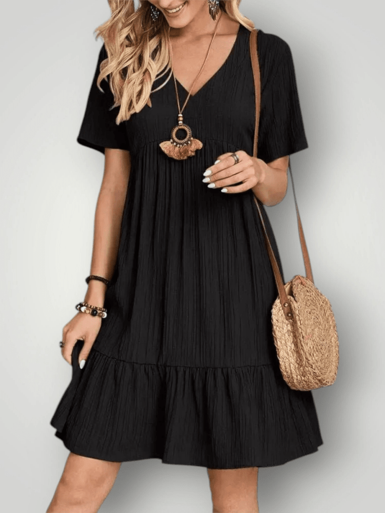 VIVIENNE | V-HALS SOMMERKLEDD - ByRiot